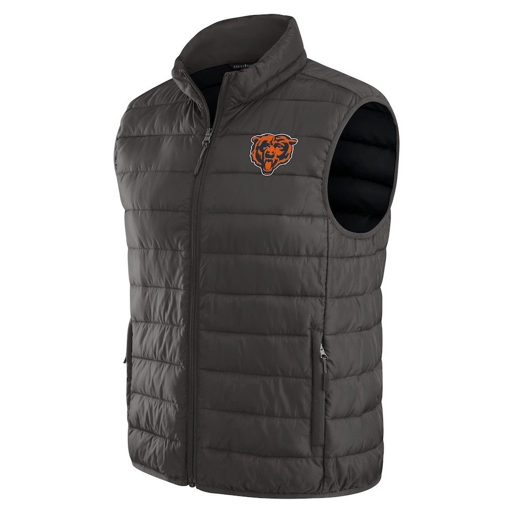 Men 2XL NFL  Darius Rucker Chicago Bears PUFFER VEST Black New Without Tags